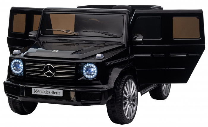 Masinuta electrica Premier 4x4 Mercedes G500, 12V, roti cauciuc EVA, scaun piele ecologica, negru [20]