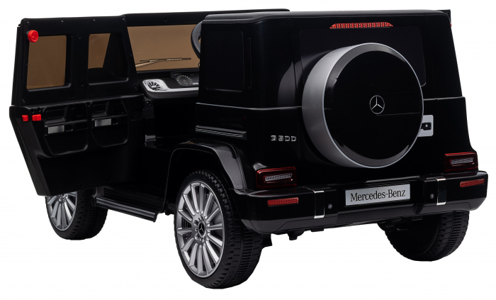 Masinuta electrica Premier 4x4 Mercedes G500, 12V, roti cauciuc EVA, scaun piele ecologica, negru [23]