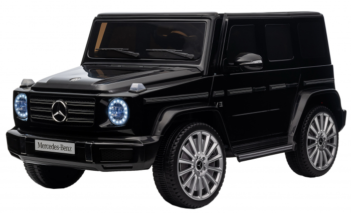 Masinuta electrica Premier 4x4 Mercedes G500, 12V, roti cauciuc EVA, scaun piele ecologica, negru [6]