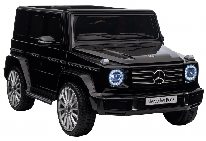 Masinuta electrica Premier 4x4 Mercedes G500, 12V, roti cauciuc EVA, scaun piele ecologica, negru [16]