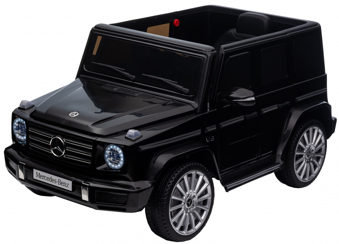 Masinuta electrica Premier 4x4 Mercedes G500, 12V, roti cauciuc EVA, scaun piele ecologica, negru [30]