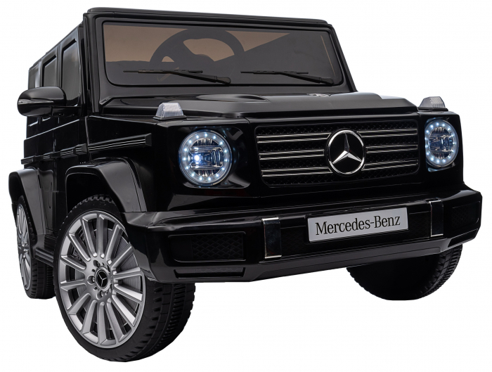 Masinuta electrica Premier 4x4 Mercedes G500, 12V, roti cauciuc EVA, scaun piele ecologica, negru [34]