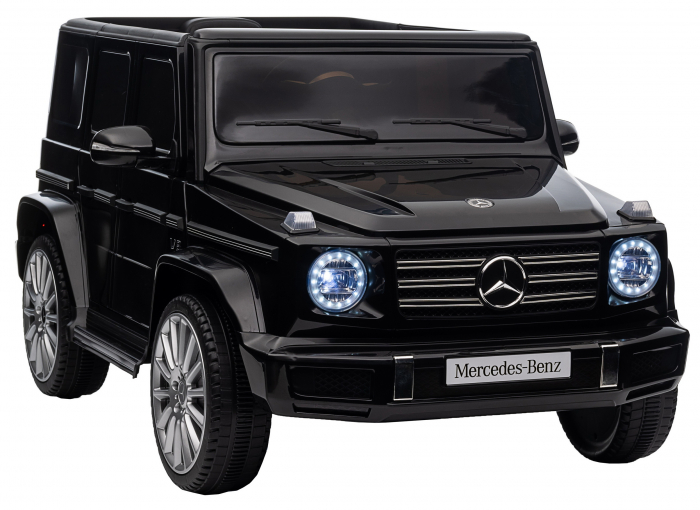 Masinuta electrica Premier 4x4 Mercedes G500, 12V, roti cauciuc EVA, scaun piele ecologica, negru [17]