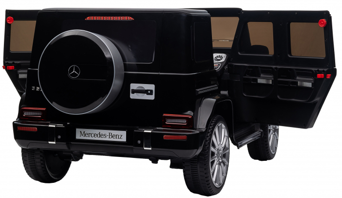 Masinuta electrica Premier 4x4 Mercedes G500, 12V, roti cauciuc EVA, scaun piele ecologica, negru [26]