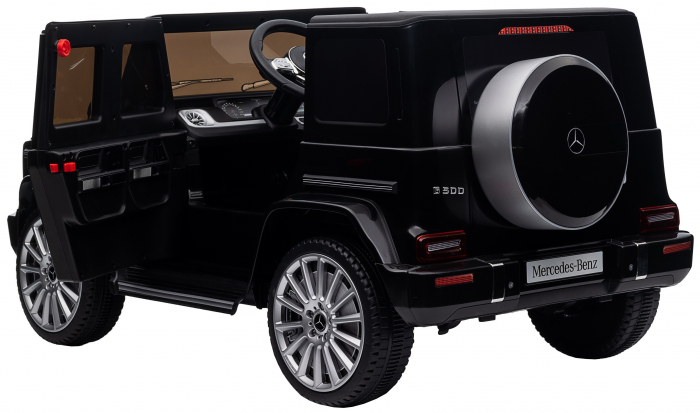 Masinuta electrica Premier 4x4 Mercedes G500, 12V, roti cauciuc EVA, scaun piele ecologica, negru [22]
