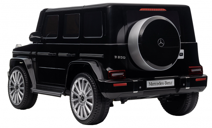 Masinuta electrica Premier 4x4 Mercedes G500, 12V, roti cauciuc EVA, scaun piele ecologica, negru [9]