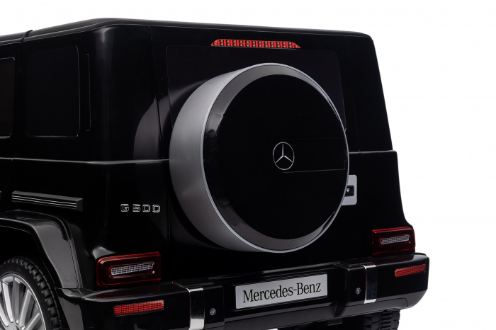Masinuta electrica Premier 4x4 Mercedes G500, 12V, roti cauciuc EVA, scaun piele ecologica, negru [39]