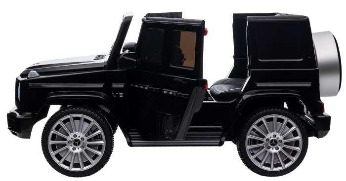 Masinuta electrica Premier 4x4 Mercedes G500, 12V, roti cauciuc EVA, scaun piele ecologica, negru [21]
