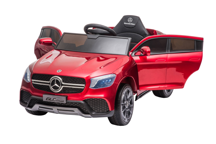 Masinuta electrica Premier Mercedes GLC Concept Coupe Facelift, 12V, roti cauciuc EVA, scaun piele ecologica, visiniu [19]
