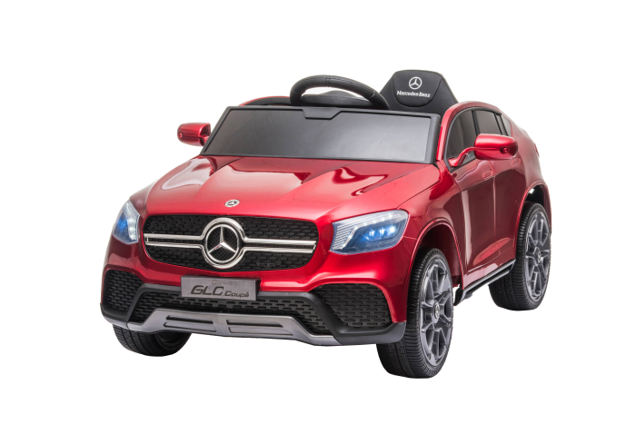 Masinuta electrica Premier Mercedes GLC Concept Coupe Facelift, 12V, roti cauciuc EVA, scaun piele ecologica, visiniu [2]