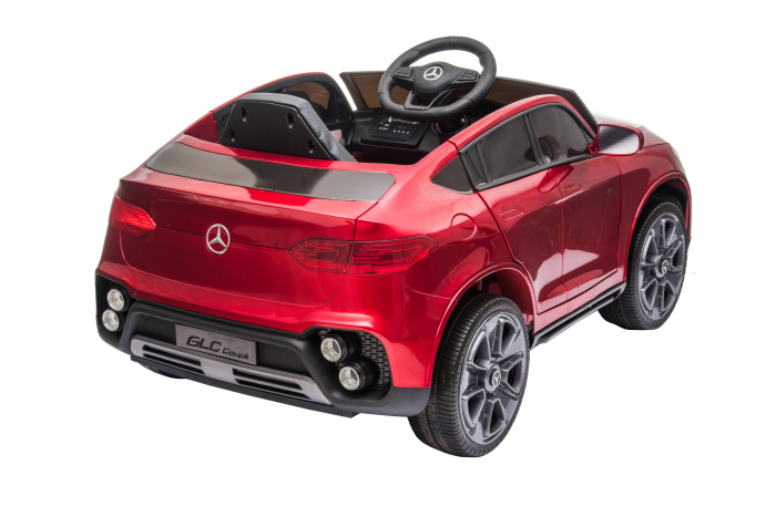 Masinuta electrica Premier Mercedes GLC Concept Coupe Facelift, 12V, roti cauciuc EVA, scaun piele ecologica, visiniu [24]