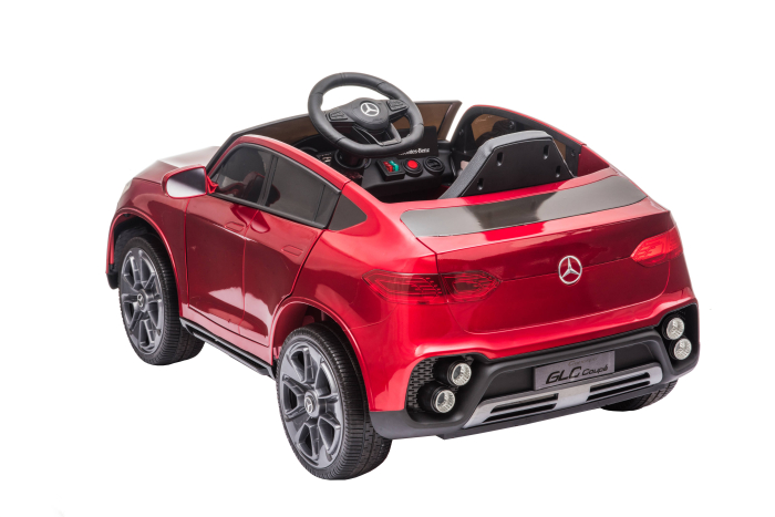 Masinuta electrica Premier Mercedes GLC Concept Coupe Facelift, 12V, roti cauciuc EVA, scaun piele ecologica, visiniu [23]