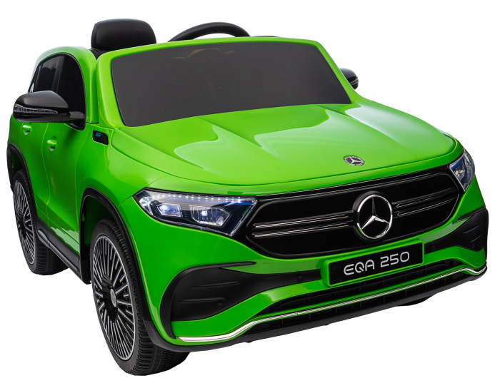 Masinuta electrica Premier 4x4 Mercedes EQA 250, 12V, roti cauciuc EVA, scaun piele ecologica, verde [27]