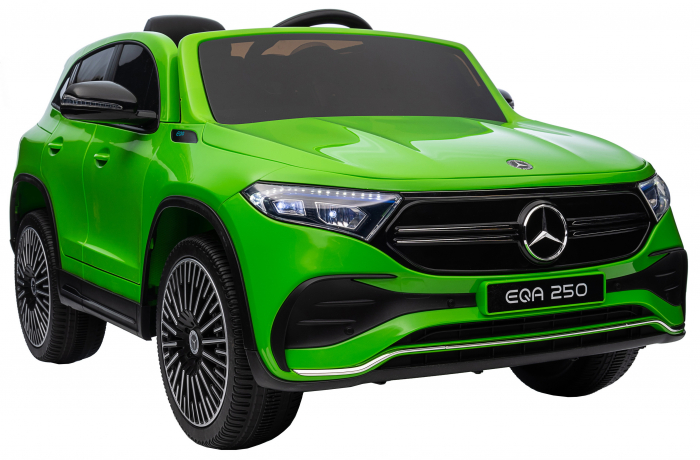 Masinuta electrica Premier 4x4 Mercedes EQA 250, 12V, roti cauciuc EVA, scaun piele ecologica, verde [26]