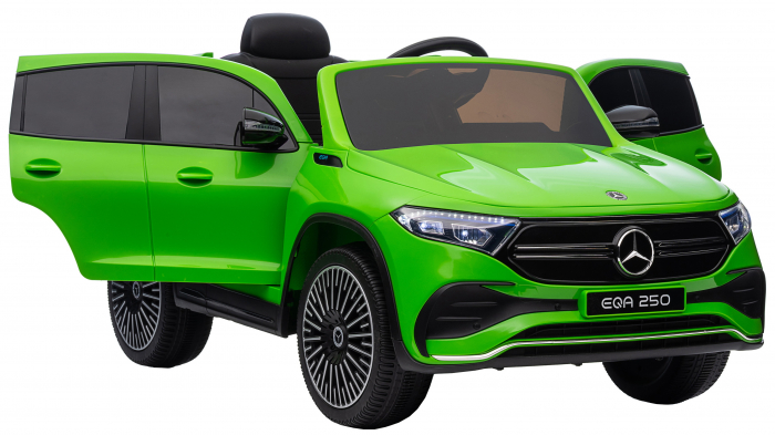 Masinuta electrica Premier 4x4 Mercedes EQA 250, 12V, roti cauciuc EVA, scaun piele ecologica, verde [22]