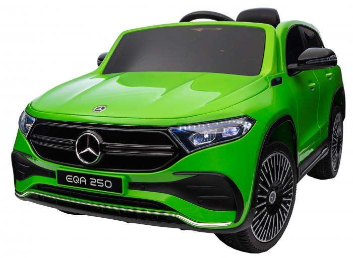 Masinuta electrica Premier 4x4 Mercedes EQA 250, 12V, roti cauciuc EVA, scaun piele ecologica, verde [30]