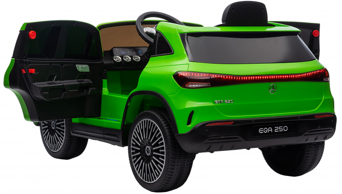 Masinuta electrica Premier 4x4 Mercedes EQA 250, 12V, roti cauciuc EVA, scaun piele ecologica, verde [18]