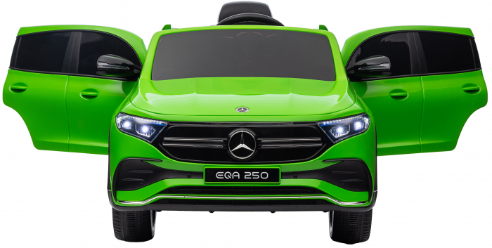 Masinuta electrica Premier 4x4 Mercedes EQA 250, 12V, roti cauciuc EVA, scaun piele ecologica, verde [14]