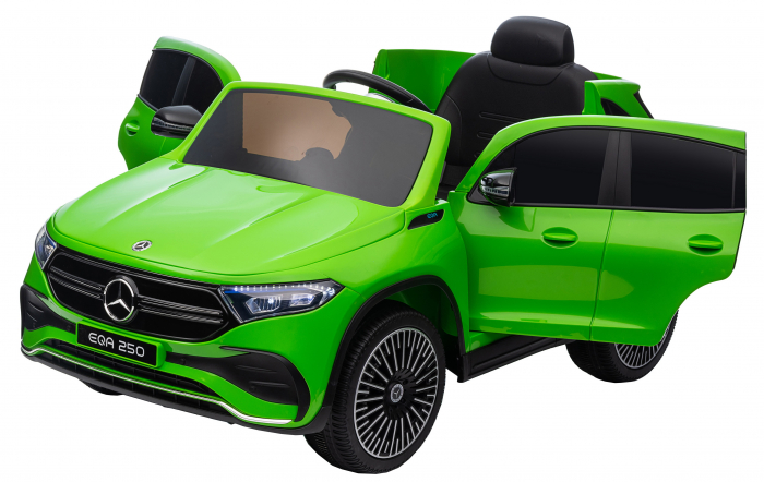 Masinuta electrica Premier 4x4 Mercedes EQA 250, 12V, roti cauciuc EVA, scaun piele ecologica, verde [24]