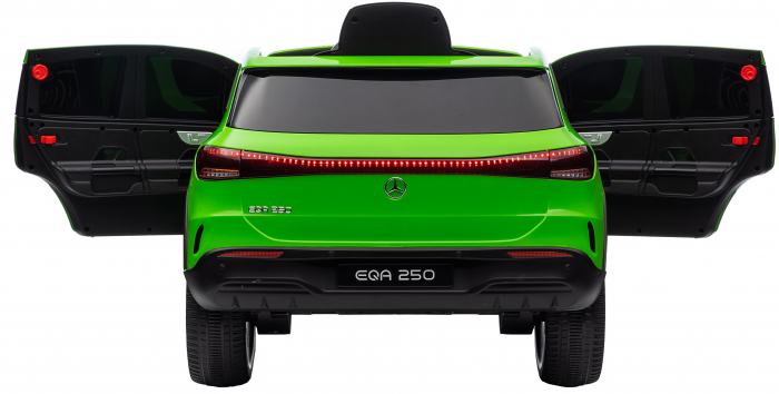 Masinuta electrica Premier 4x4 Mercedes EQA 250, 12V, roti cauciuc EVA, scaun piele ecologica, verde [20]