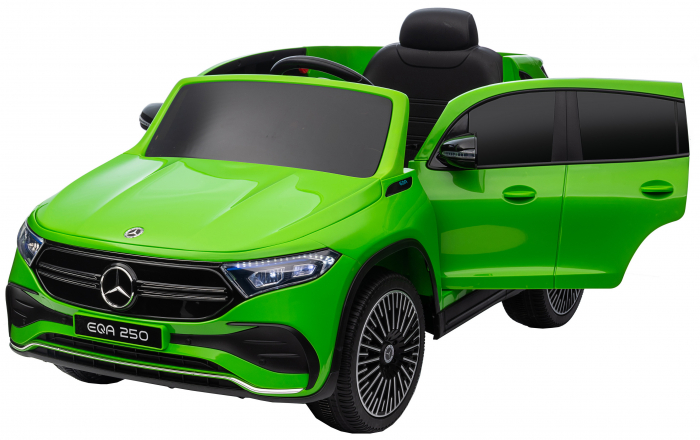 Masinuta electrica Premier 4x4 Mercedes EQA 250, 12V, roti cauciuc EVA, scaun piele ecologica, verde [25]