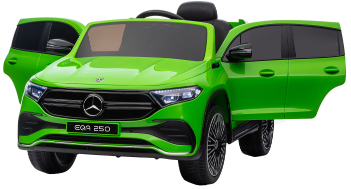 Masinuta electrica Premier 4x4 Mercedes EQA 250, 12V, roti cauciuc EVA, scaun piele ecologica, verde [15]