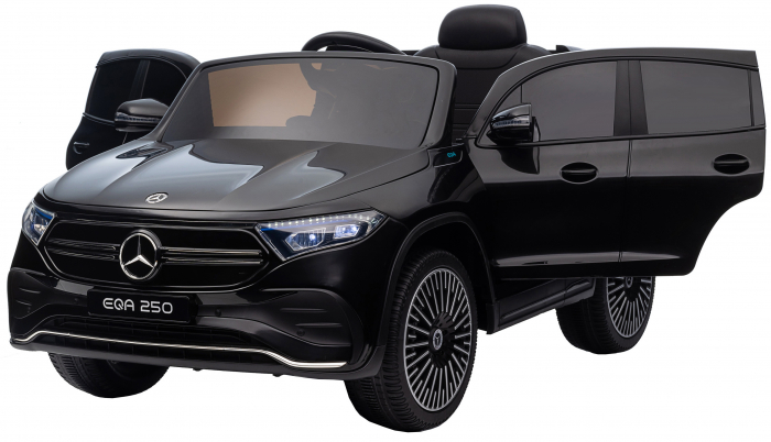 Masinuta electrica Premier 4x4 Mercedes EQA 250, 12V, roti cauciuc EVA, scaun piele ecologica, negru [15]