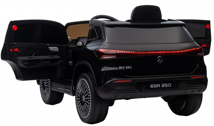 Masinuta electrica Premier 4x4 Mercedes EQA 250, 12V, roti cauciuc EVA, scaun piele ecologica, negru [18]