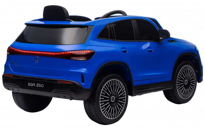 Masinuta electrica Premier 4x4 Mercedes EQA 250, 12V, roti cauciuc EVA, scaun piele ecologica, albastru [10]