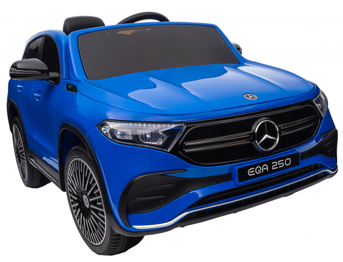Masinuta electrica Premier 4x4 Mercedes EQA 250, 12V, roti cauciuc EVA, scaun piele ecologica, albastru [31]