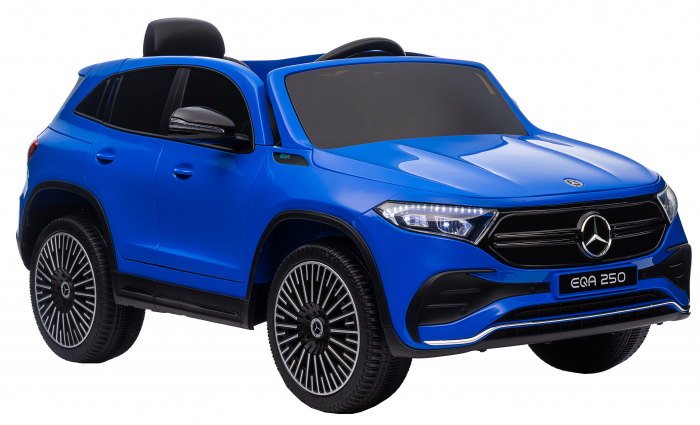 Masinuta electrica Premier 4x4 Mercedes EQA 250, 12V, roti cauciuc EVA, scaun piele ecologica, albastru [12]