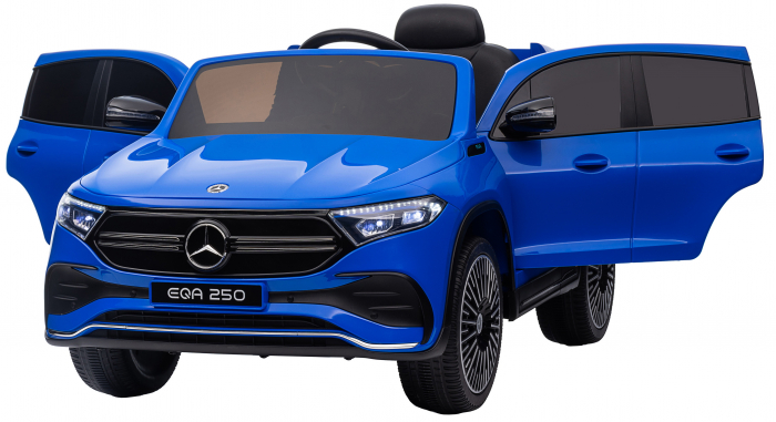 Masinuta electrica Premier 4x4 Mercedes EQA 250, 12V, roti cauciuc EVA, scaun piele ecologica, albastru [15]