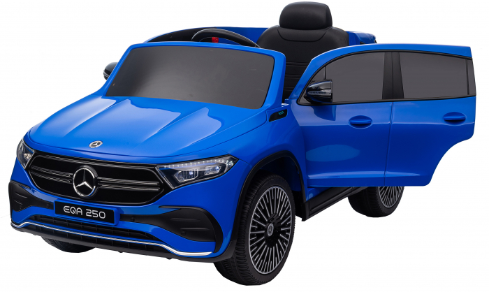 Masinuta electrica Premier 4x4 Mercedes EQA 250, 12V, roti cauciuc EVA, scaun piele ecologica, albastru [25]