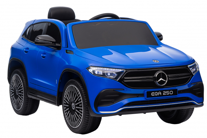 Masinuta electrica Premier 4x4 Mercedes EQA 250, 12V, roti cauciuc EVA, scaun piele ecologica, albastru [13]