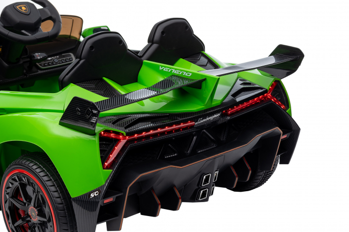 Masinuta electrica Premier 4x4 Lamborghini Veneno S, 12V, roti cauciuc EVA, scaun piele ecologica, verde [40]