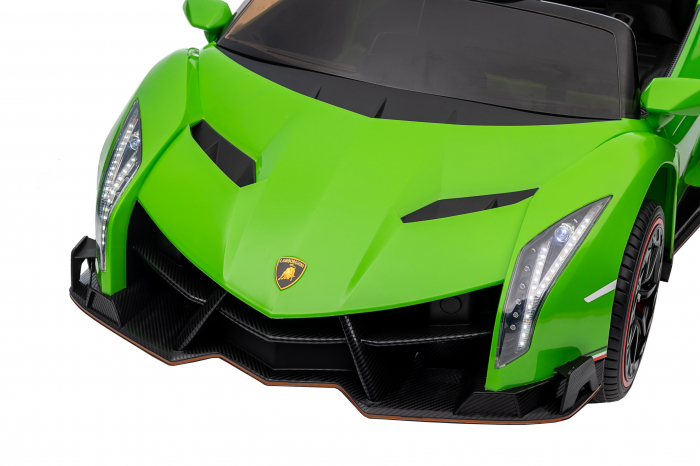 Masinuta electrica Premier 4x4 Lamborghini Veneno S, 12V, roti cauciuc EVA, scaun piele ecologica, verde [35]