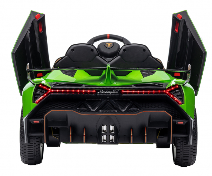 Masinuta electrica Premier 4x4 Lamborghini Veneno S, 12V, roti cauciuc EVA, scaun piele ecologica, verde [22]