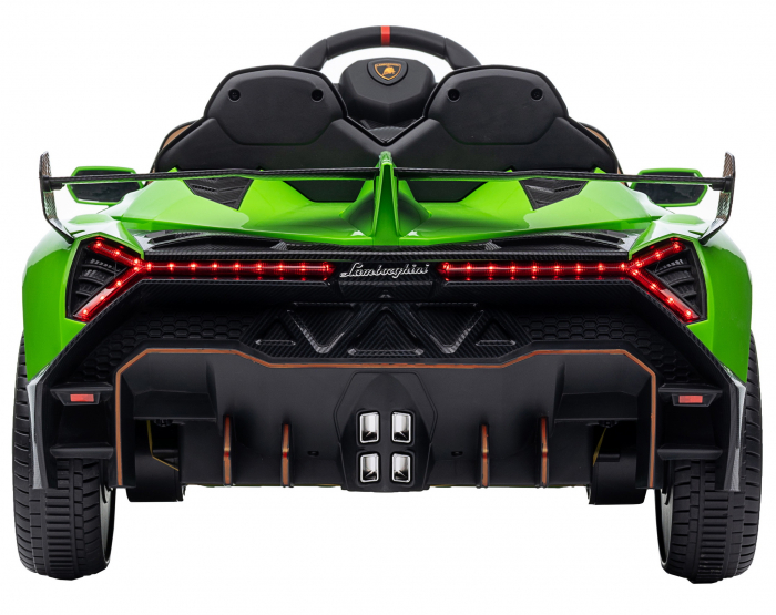 Masinuta electrica Premier 4x4 Lamborghini Veneno S, 12V, roti cauciuc EVA, scaun piele ecologica, verde [9]
