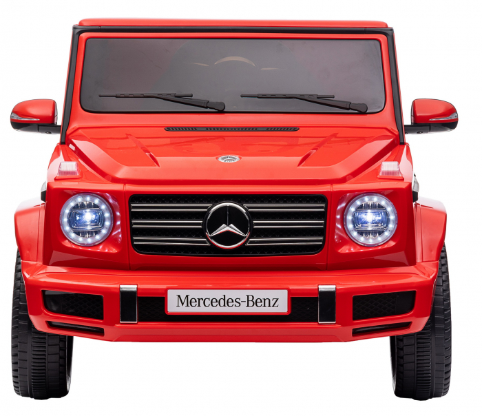 Masinuta electrica Premier 4x4 Mercedes G500, 12V, roti cauciuc EVA, scaun piele ecologica, rosu [4]