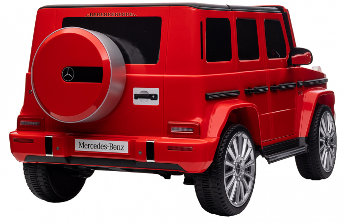 Masinuta electrica Premier 4x4 Mercedes G500, 12V, roti cauciuc EVA, scaun piele ecologica, rosu [12]