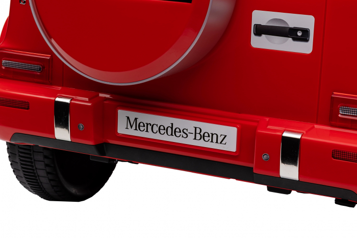 Masinuta electrica Premier 4x4 Mercedes G500, 12V, roti cauciuc EVA, scaun piele ecologica, rosu [69]