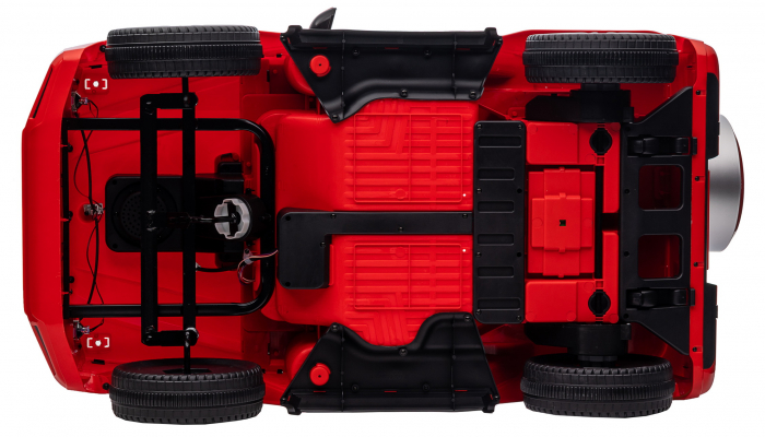 Masinuta electrica Premier 4x4 Mercedes G500, 12V, roti cauciuc EVA, scaun piele ecologica, rosu [77]