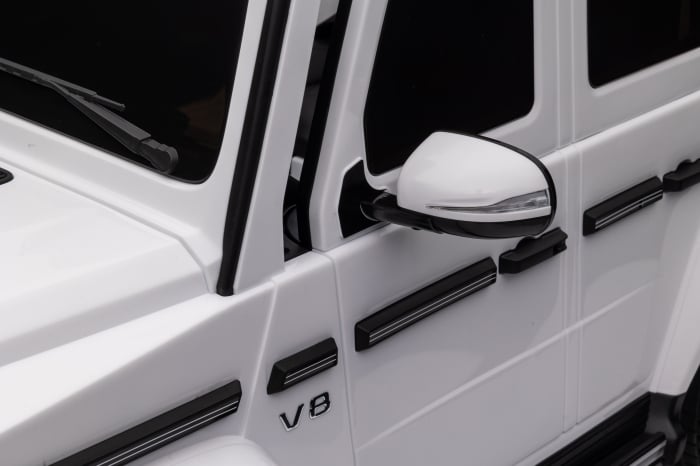 Masinuta electrica Premier 4x4 Mercedes G500, 12V, roti cauciuc EVA, scaun piele ecologica, alb [42]