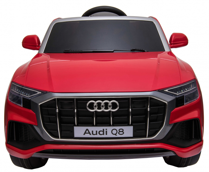 Masinuta electrica Premier Audi Q8, 12V, roti cauciuc EVA, scaun piele ecologica, rosu [22]