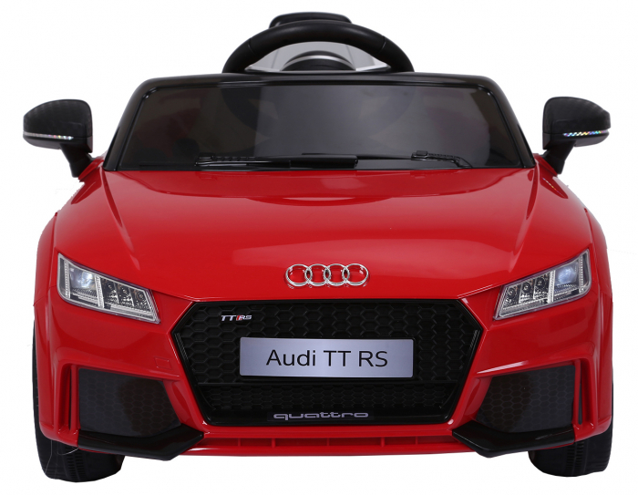 Masinuta electrica Premier Audi TT RS, 12V (2x6V), roti cauciuc EVA, scaun piele ecologica, rosu [2]