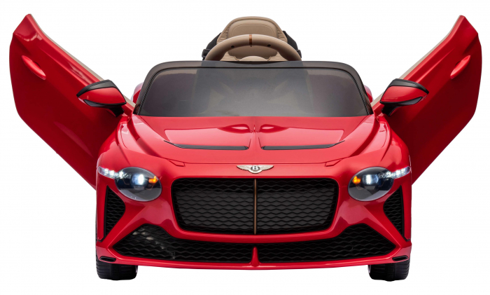 Masinuta electrica 4x4 Premier Bentley Bacalar, 12V, roti cauciuc EVA, scaun piele ecologica, rosu [13]