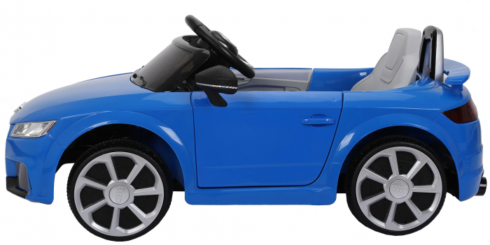 Masinuta electrica Premier Audi TT RS, 12V (2x6V), roti cauciuc EVA, scaun piele ecologica, albastru [3]