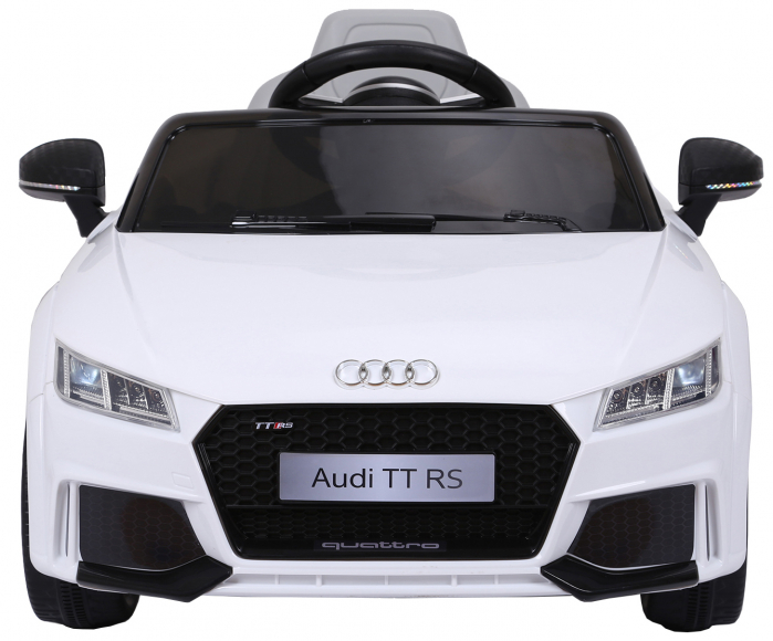 Masinuta electrica Premier Audi TT RS, 12V (2x6V), roti cauciuc EVA, scaun piele ecologica, alb [2]