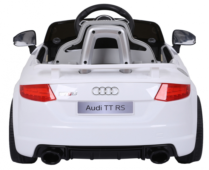 Masinuta electrica Premier Audi TT RS, 12V (2x6V), roti cauciuc EVA, scaun piele ecologica, alb [4]