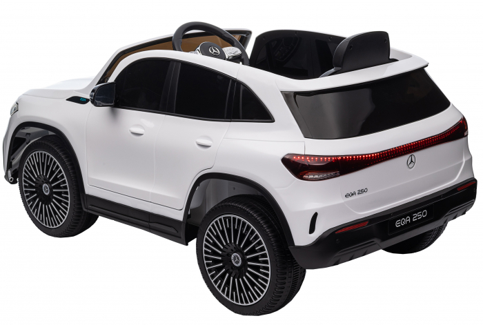 Masinuta electrica Premier 4x4 Mercedes EQA 250, 12V, roti cauciuc EVA, scaun piele ecologica, alb [29]